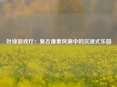 叶绿游戏厅：复古像素风潮中的沉浸式乐园